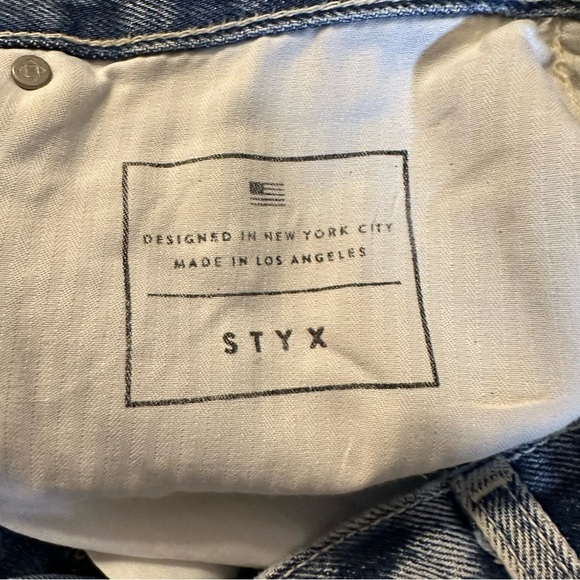 AYR Denim shorts Button fly Raw Hem Size 27 (B3 - Picture 8 of 15